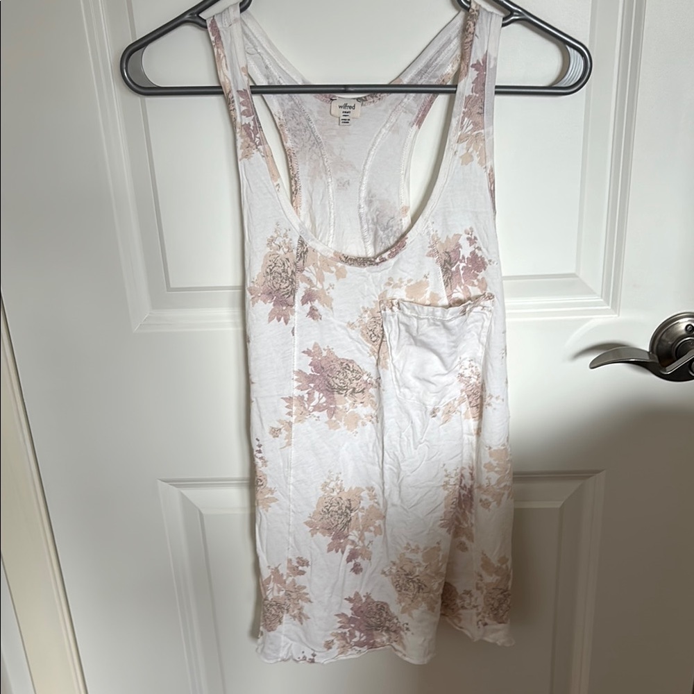Wilfred Cream and White Tank Top